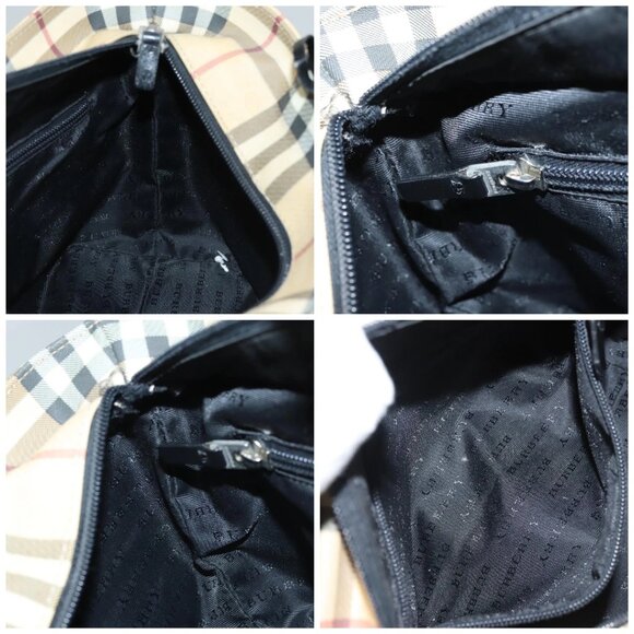 BURBERRY Nova Check Hand Bag PVC Beige Auth - Picture 15 of 16